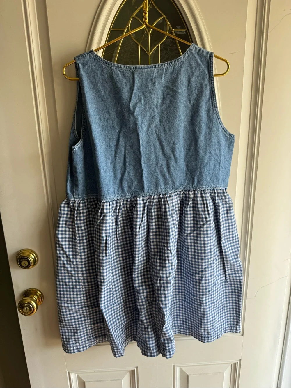 Vintage Disney Denim and gingham dress - Picture 5 of 5